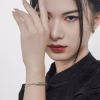 Bamboo double chain bracelet
