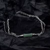 Bamboo double chain bracelet